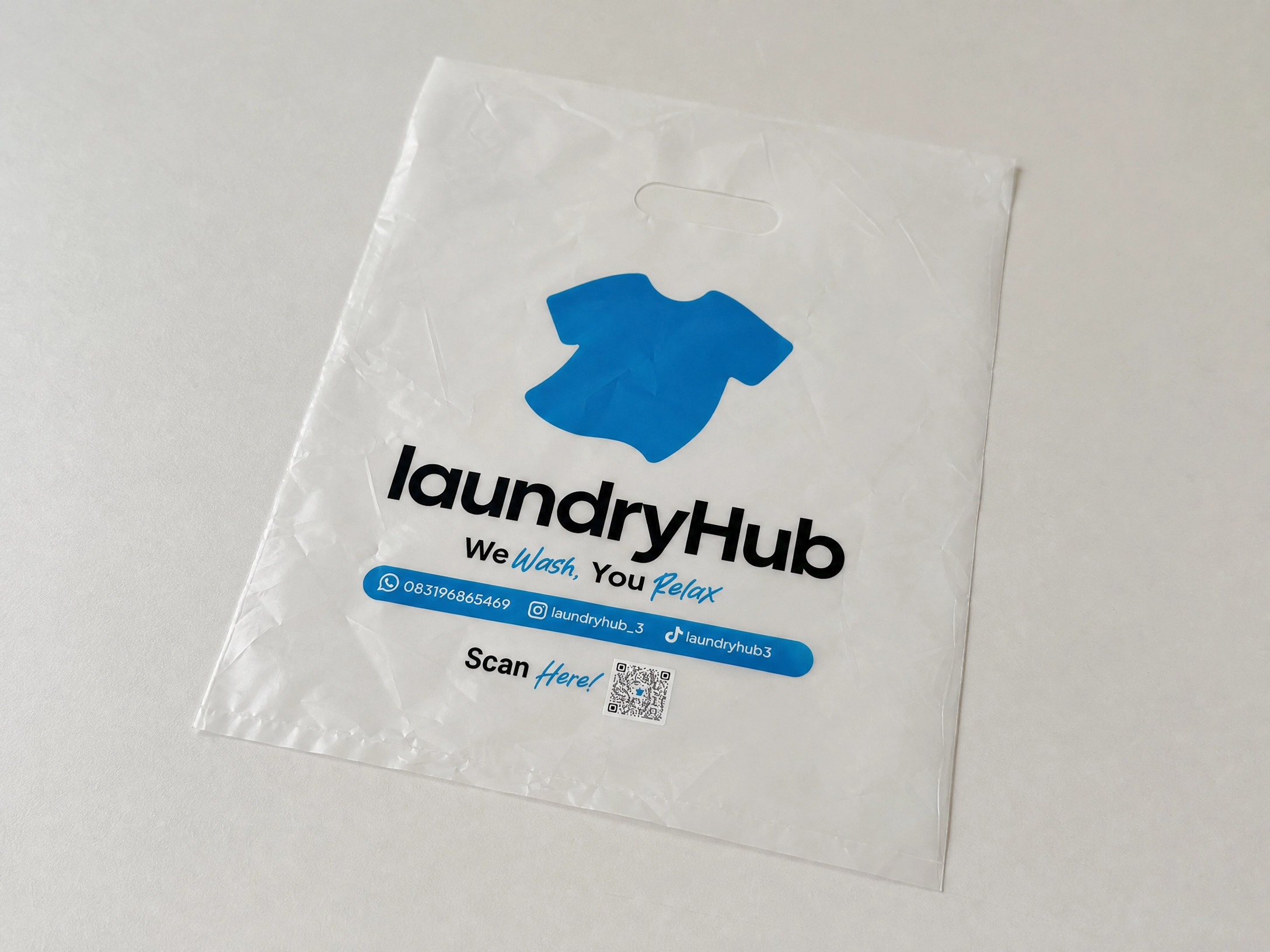 ถุงพลาสติกพิมพ์โลโก้ - LaundryHub