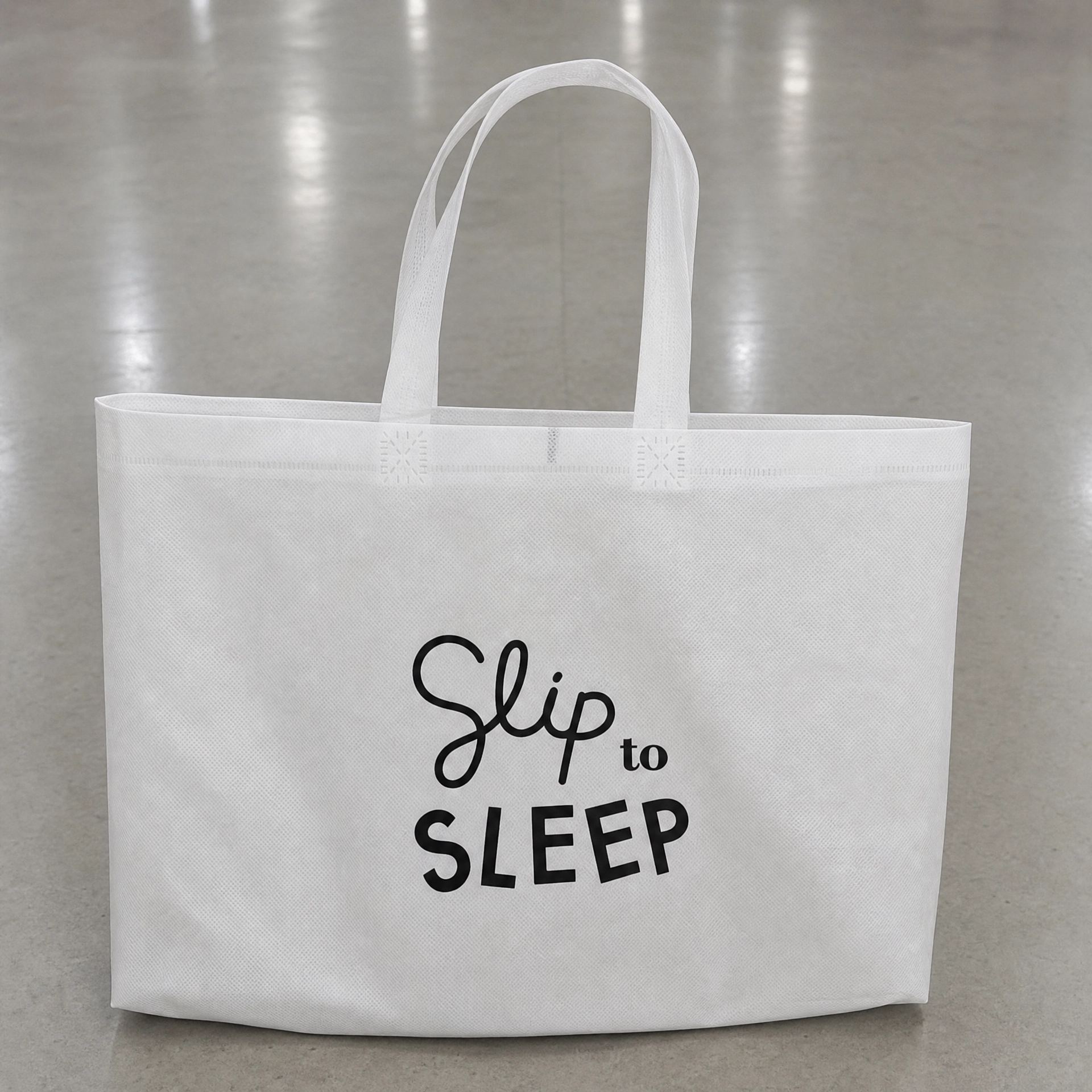 ถุงสปันบอนด์พิมพ์โลโก้ - Slip to Sleep